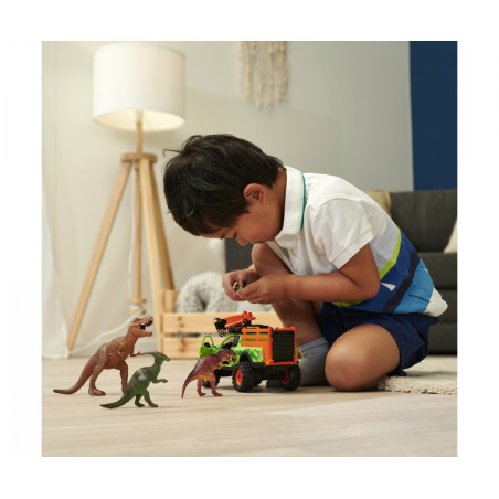 Dickie Toys Ford Raptor Dino Hunter Spielset – Licht, Sound & 3 Dinos