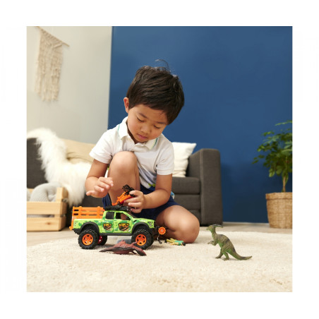 Dickie Toys Ford Raptor Dino Hunter Spielset – Licht, Sound & 3 Dinos