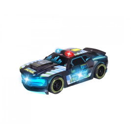 Dickie Toys Rhythm Patrol Polizeiauto mit Licht & Sound – Friktionsantrieb für Kinder ab 3 Jahre