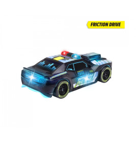 Dickie Toys Rhythm Patrol Polizeiauto mit Licht & Sound – Friktionsantrieb für Kinder ab 3 Jahre