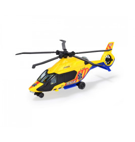 Dickie Toys Airbus H160 Rescue Helicopter – Spielzeug Rettungshelikopter mit Aufziehpropeller
