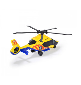 Dickie Toys Airbus H160 Rescue Helicopter – Spielzeug Rettungshelikopter mit Aufziehpropeller