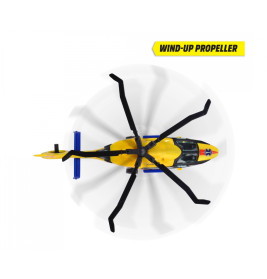 Dickie Toys Airbus H160 Rescue Helicopter – Spielzeug Rettungshelikopter mit Aufziehpropeller