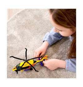 Dickie Toys Airbus H160 Rescue Helicopter – Spielzeug Rettungshelikopter mit Aufziehpropeller