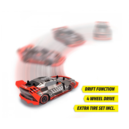 Dickie Toys RC Audi S1 E-Tron Quattro Drift Car 1:16 RTR – Allrad | Ready to Run