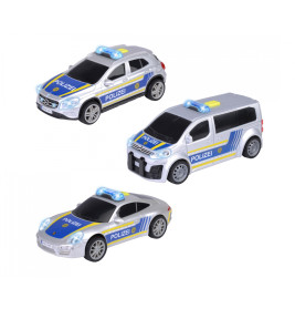 Dickie Toys Police Unit | Polizeiauto Spielzeug mit Licht & Sound | Friktionsmotor – Sortiert