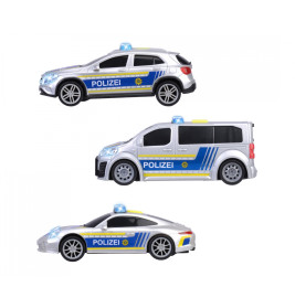 Dickie Toys Police Unit | Polizeiauto Spielzeug mit Licht & Sound | Friktionsmotor – Sortiert