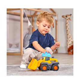 ABC Lucy Loader Volvo Radlader für Kinder | Bewegliche Schaufel & Quietsche | Ab 12 Monate