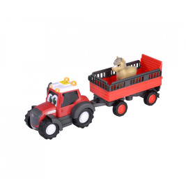 ABC Massey Ferguson Traktor mit Anhänger & Pferd – Licht & Sound für Kinder ab 1 Jahr