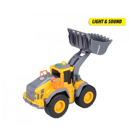 Dickie Toys Volvo Radlader Baustellenfahrzeug | Licht & Sound