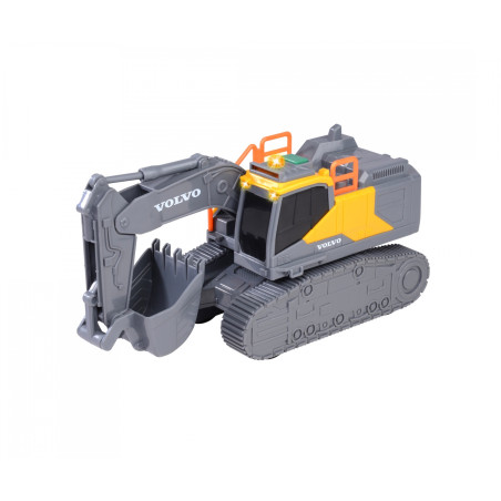 Dickie Toys Volvo Kettenbagger 23cm mit Licht & Sound – Spielzeug ab 3 Jahre