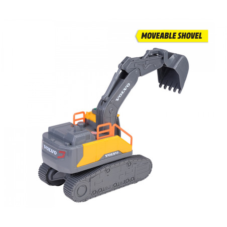 Dickie Toys Volvo Kettenbagger 23cm mit Licht & Sound – Spielzeug ab 3 Jahre