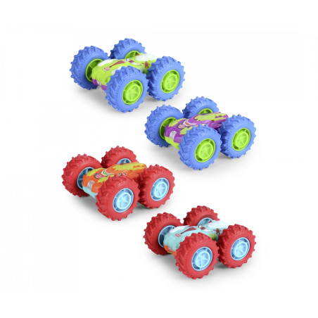 Dickie Toys Monster Flippy Auto – Flipt & dreht 180° bei Hindernissen – 4-fach sortiert (ab 3 J.)