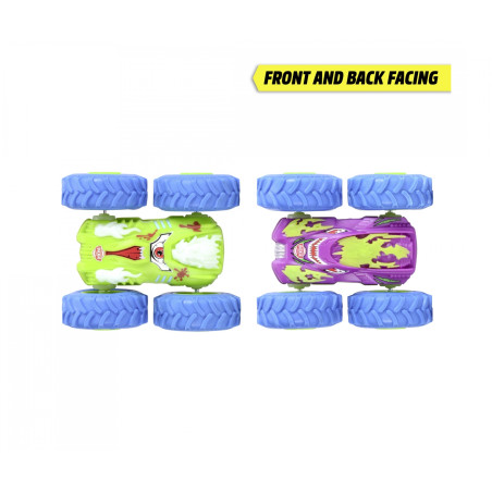 Dickie Toys Monster Flippy Auto – Flipt & dreht 180° bei Hindernissen – 4-fach sortiert (ab 3 J.)