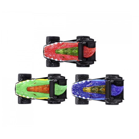 Simba Dickie Toys Metal Monster Gator – 3 sort. Krokodil-Monstertrucks mit Rückziehmotor | Ab 3 Jahre