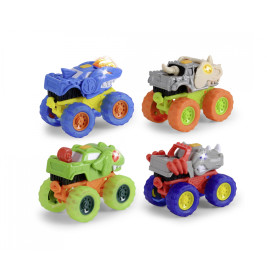 Dickie Toys Monster Squad Monstertruck: Freilauf, Licht & Sound (sortiert) für Kinder ab 3 J.