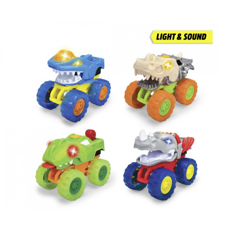 Dickie Toys Monster Squad Monstertruck: Freilauf, Licht & Sound (sortiert) für Kinder ab 3 J.