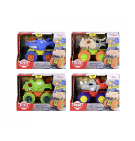 Dickie Toys Monster Squad Monstertruck: Freilauf, Licht & Sound (sortiert) für Kinder ab 3 J.