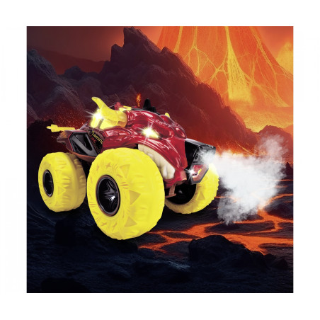 Dickie Toys Flaming Fire Monster Truck | Mit Wasserdampf, Licht & Sound | 25cm | Ab 3 Jahre
