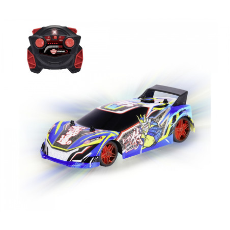 Dickie Toys RC Laser Samurai – Ready to Race! | 22cm Ferngesteuertes Auto mit Licht & Sound | 10 km/h