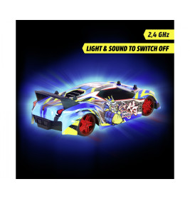 Dickie Toys RC Laser Samurai – Ready to Race! | 22cm Ferngesteuertes Auto mit Licht & Sound | 10 km/h