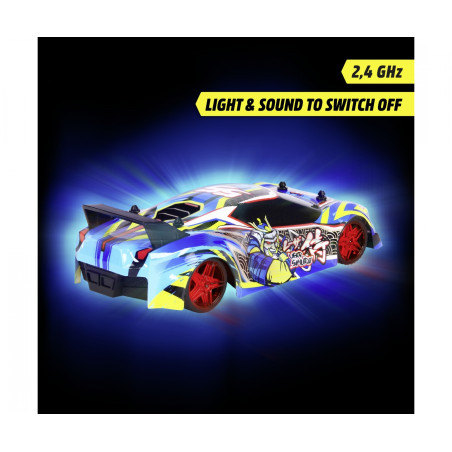 Dickie Toys RC Laser Samurai – Ready to Race! | 22cm Ferngesteuertes Auto mit Licht & Sound | 10 km/h