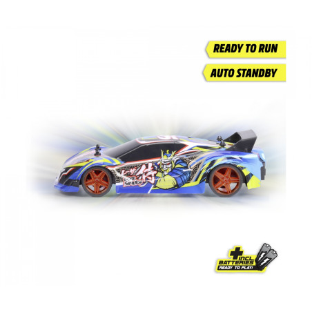 Dickie Toys RC Laser Samurai – Ready to Race! | 22cm Ferngesteuertes Auto mit Licht & Sound | 10 km/h