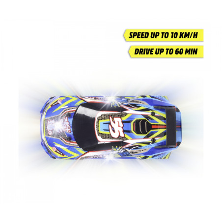 Dickie Toys RC Laser Samurai – Ready to Race! | 22cm Ferngesteuertes Auto mit Licht & Sound | 10 km/h