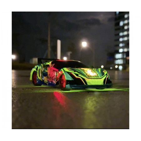 Dickie Toys RC Laser Samurai – Ready to Race! | 22cm Ferngesteuertes Auto mit Licht & Sound | 10 km/h