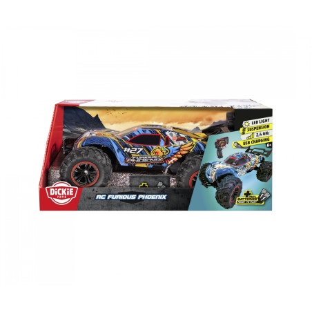 Dickie Toys RC Furious Phoenix – Ferngesteuertes Auto 40cm mit Licht & 12 km/h