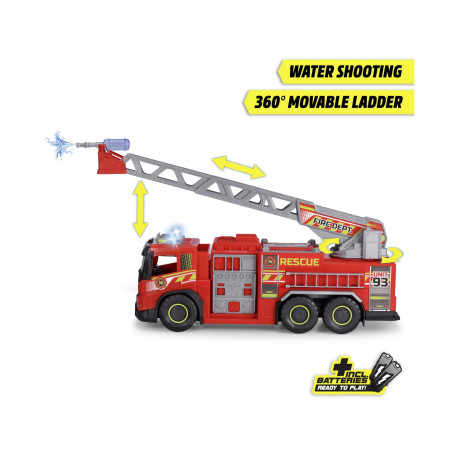 Dickie Toys Volvo FMX Giant Feuerwehrauto – 57cm mit Wasserspritzfunktion & Blaulicht