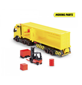 Dickie Toys Volvo FH16 DHL Truck | Licht & Sound | Gabelstapler | 35 cm