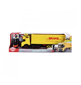 Dickie Toys Volvo FH16 DHL Truck | Licht & Sound | Gabelstapler | 35 cm