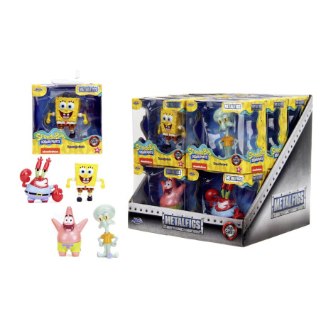Jada Toys SpongeBob Schwammkopf Figuren 2,5 Zoll – Die-Cast Sammelfiguren Welle 1: Patrick, Thaddäus, Mr. Krabs