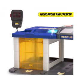 Dickie Toys S.O.S. Station Spielset – Feuerwehr, Polizei, Arzt mit Licht & Sound