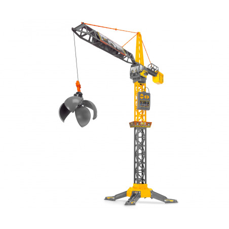 Dickie Toys Mighty Crane RC Spielzeugkran 110cm - 360° drehbar, Greifarm