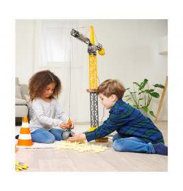 Dickie Toys Mighty Crane RC Spielzeugkran 110cm - 360° drehbar, Greifarm