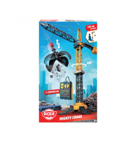Dickie Toys Mighty Crane RC Spielzeugkran 110cm - 360° drehbar, Greifarm