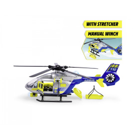 Dickie Police Helicopter mit Licht & Sound – Spielzeug-Hubschrauber für Rettungsmissionen ab 3 Jahre