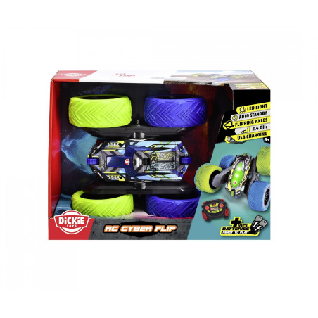Dickie RC Cyber Flip RTR: Ferngesteuerter Stuntflitzer mit einzigartiger Flip-Funktion. Ab 6 Jahren.