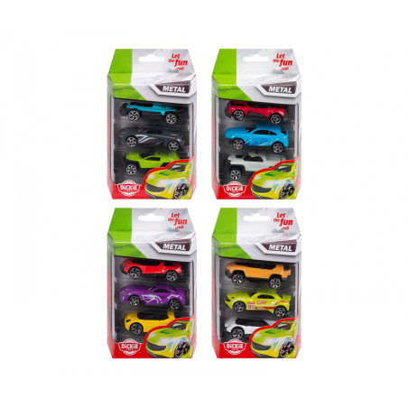 Die-cast Vehicles 3 Pack, 4 so rtiert