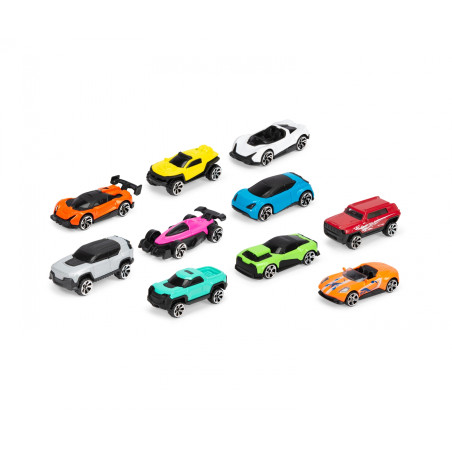 Dickie Toys Die-Cast Fahrzeuge 10er Set für Kinder ab 3 Jahren – Spielzeugautos
