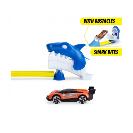 Dickie Toys Shark Launcher Track Set – Actionreiche Rennstrecke mit Haifisch für Kids!
