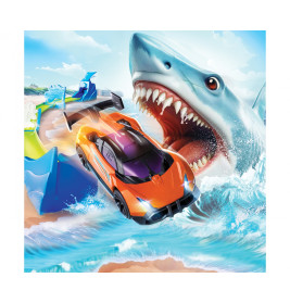 Dickie Toys Shark Launcher Track Set – Actionreiche Rennstrecke mit Haifisch für Kids!