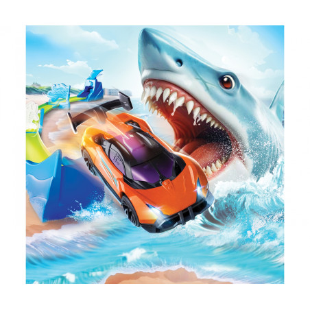 Dickie Toys Shark Launcher Track Set – Actionreiche Rennstrecke mit Haifisch für Kids!