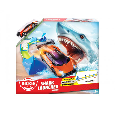 Dickie Toys Shark Launcher Track Set – Actionreiche Rennstrecke mit Haifisch für Kids!