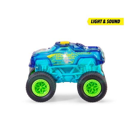 Dickie Toys Sonic Smasher Monstertruck – Robuster Spielzeug-Truck ab 3 Jahre
