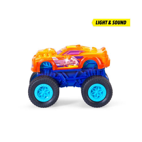 Dickie Toys Beat Crusher Monstertruck 1:16 – Orange/Lila – Spielzeug