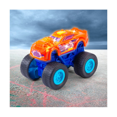 Dickie Toys Beat Crusher Monstertruck 1:16 – Orange/Lila – Spielzeug