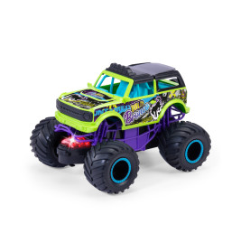 Dickie Toys Wild Bronco Monstertruck – Grün/Lila, Freilauf, ab 3 Jahren